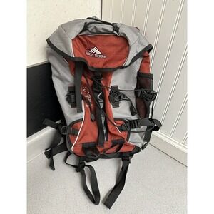 High Sierra Hiking Backpack Trek 25+ Orange Gray Outdoor Climbing Bag